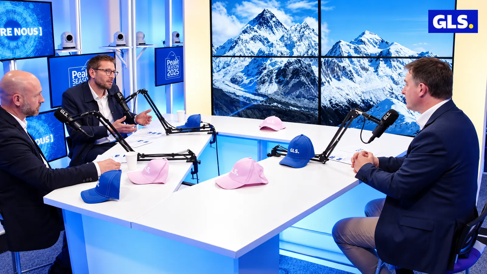 Plateau GLS, trois intervenants